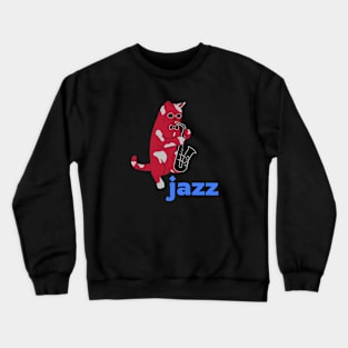 Jazz Cat Crewneck Sweatshirt